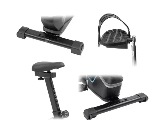 Bicicleta fitness magnetică REBEL ACTIVE RBA-1010 pentru antrenamente acasă - Imagine 6