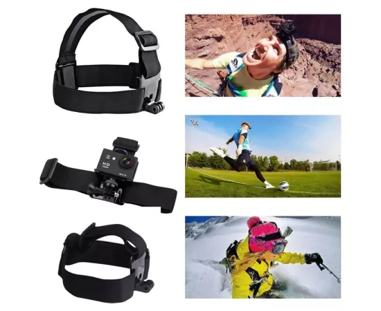 Kit accesorii camera video AKASO SYZ0013-BK-01, 7 in 1 - Imagine 4
