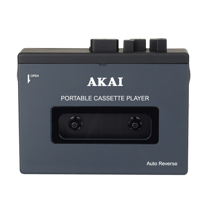 Casetofon portabil AKAI POCKET TAPE, Bluetooth 5.4, 1200 mAh, 1W + Casti cu fir Jack 3.5mm - Imagine 1