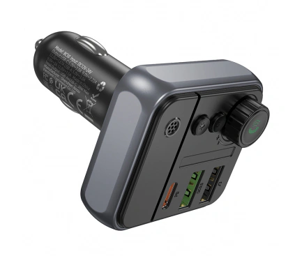 Modulator FM BOROFONE BC50 Ascenso, 2 x USB-A - 1 x USB-C - Imagine 3