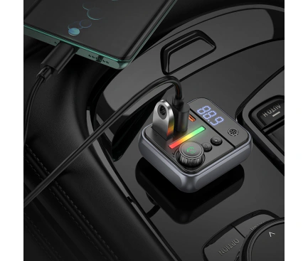 Modulator FM BOROFONE BC50 Ascenso, 2 x USB-A - 1 x USB-C - Imagine 4