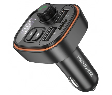 Modulator FM BOROFONE BC59 Heroic, 2 x USB-A - 1 x USB-C - Imagine 1