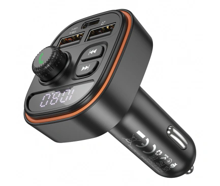 BOROFONE Modulator FM BOROFONE BC59 Heroic, 2 x USB-A - 1 x USB-C - IT-Fashion.ro