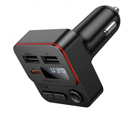 Modulator FM BOROFONE BC60 Hero, 2 x USB-A - 1 x USB-C - Imagine 2