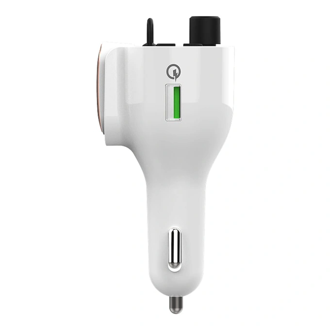 Modulator FM cu casca in ureche Well Ringer FMTRANS-BT-RINGER-WL, USB-C, bluetooth 5.0, incarcare rapida, casca cu acumulator 30 mAh, distanta 10 metri, 88-108 MHz - Imagine 4