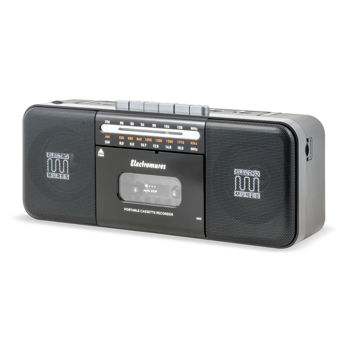 ELECTROMURES Radio Casetofon Electromures EM 1010, Bluetooth, USB, TF, Microfon, Negru - IT-Fashion.ro