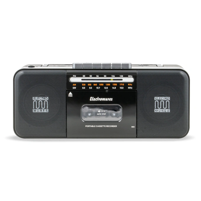 Radio Casetofon Electromures EM 1010, Bluetooth, USB, TF, Microfon, Negru - Imagine 3