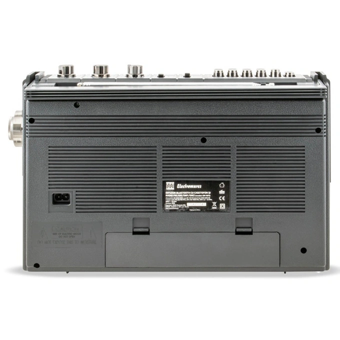 Radio casetofon, Electromures EM 1011, FM / AM / SW1 / SW2, 7 W, Bluetooth, USB, slot card microSD / TF, inregistrare, microfon, bej - Imagine 7