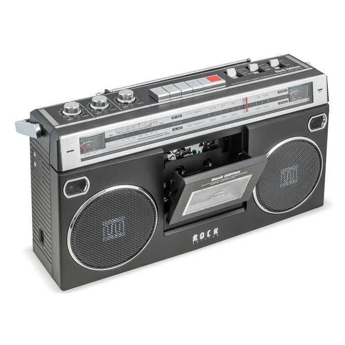 Radio Casetofon Electromures EM 1013, Bluetooth, USB, TF, AUX, Negru - Imagine 3