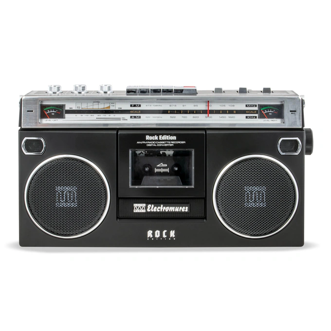 Radio Casetofon Electromures EM 1013, Bluetooth, USB, TF, AUX, Negru - Imagine 4