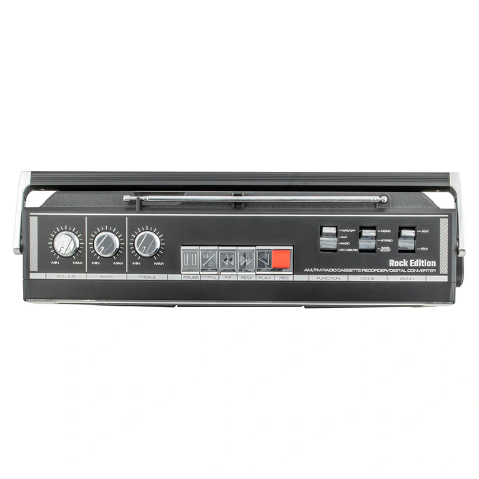 Radio Casetofon Electromures EM 1013, Bluetooth, USB, TF, AUX, Negru - Imagine 5