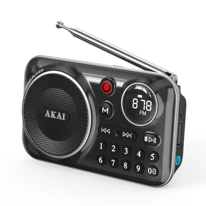 Radio Portabil AKAI APR-500BK – Compact și Versatil - Imagine 3