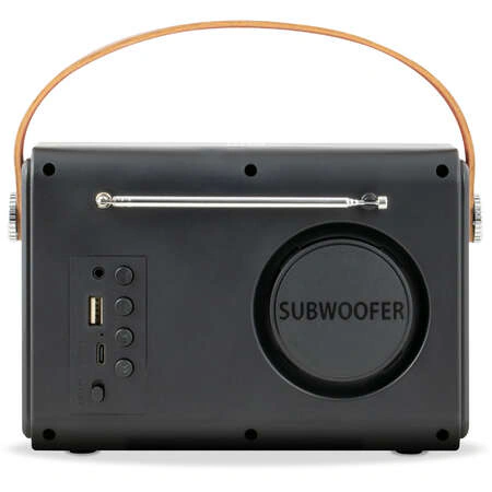 ELECTROMURES Radio Retro ElectroMures EM 1007 FM 87.5-108 MHz Bluetooth Baterie Reincarcabila 1500mAh Autonomie 6 Ore 5W Negru - IT-Fashion.ro