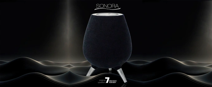 Boxa activa ELECTROMURES Sonora EM1030, 7 difuzoare Harman Kardon, 110 W, TWS, Bluetooth 5.0, Black - Imagine 5