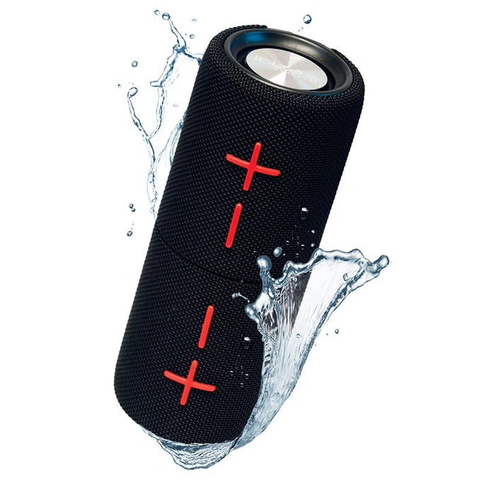 Boxa bluetooth IBIZA Sound BULLET-TWIN, 2X20W TWIN IPX5 MSD, AUX, Black - Imagine 1