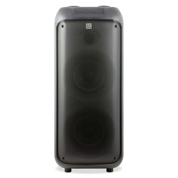 Boxa portabila activa Electromures EM 1008, 40 W, Bluetooth, USB, slot card TF, Aux in, radio FM, joc de lumini LED, negru, microfon, telecomanda - Imagine 4