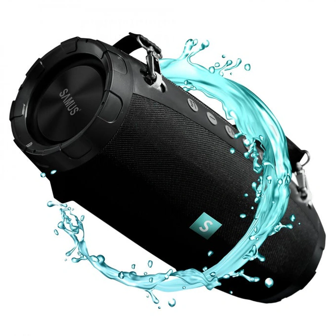 Boxa portabila activa Samus Monster, 70 W, Bluetooth, USB, slot card microSD / TF, Aux in, functie anti-soc, nivel de rezistenta IPX7, negru - Imagine 3