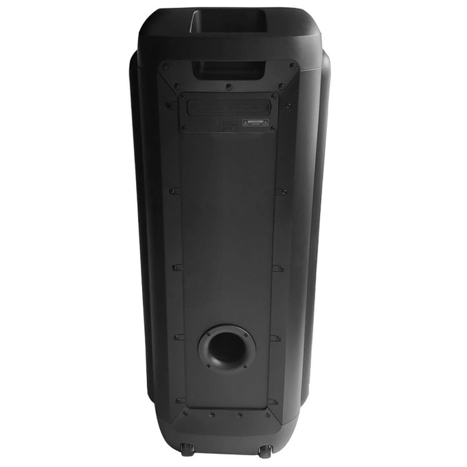 Boxa portabila activa Samus Prime Sound 370, 280 W, Bluetooth, USB, Aux in, radio FM, functie Extra Bass, afisaj electronic LED, negru, microfon, telecomanda - Imagine 4