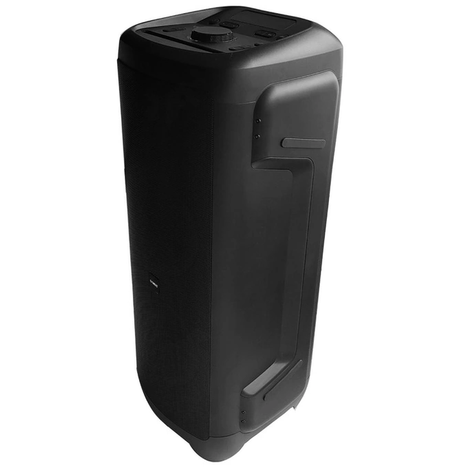 Boxa portabila activa Samus Prime Sound 370, 280 W, Bluetooth, USB, Aux in, radio FM, functie Extra Bass, afisaj electronic LED, negru, microfon, telecomanda - Imagine 6