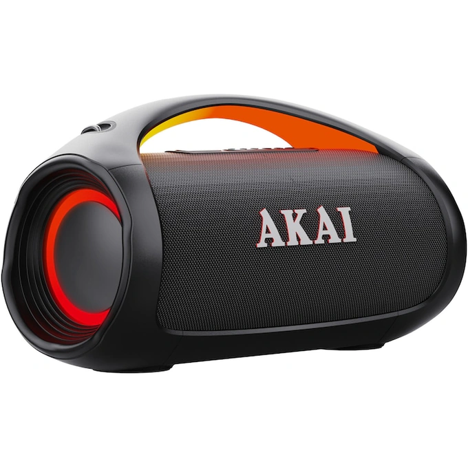 AKAI Boxa portabila Akai WaveStormer, 110W, Bluetooth, Aux-In, USB, IPX6, Negru - IT-Fashion.ro