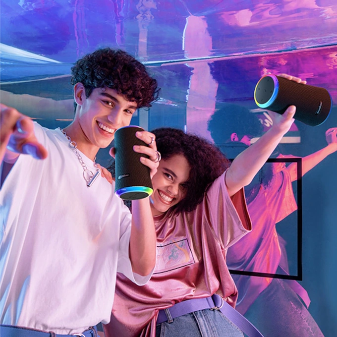 Boxa portabila Anker SoundCore Flare II, Black - Imagine 7