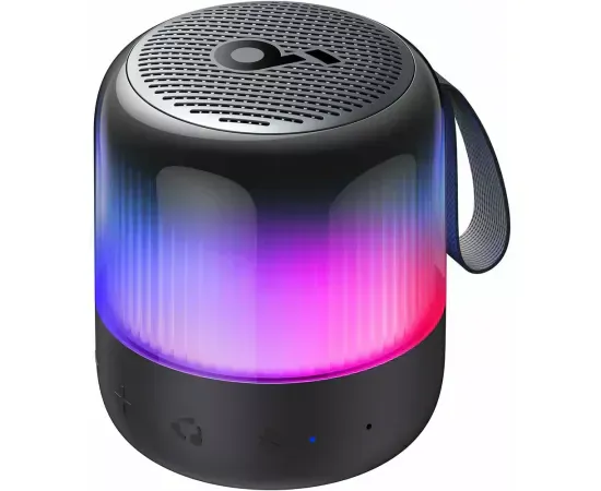Boxa portabilă ANKER SoundCore Glow Mini Black - Sunet 360° și lumini RGB - Imagine 1