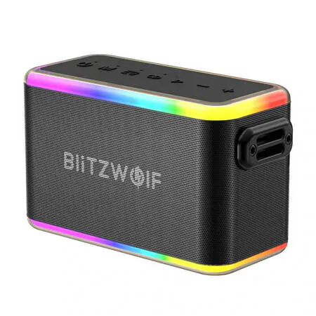Boxă portabilă BlitzWolf BW-WA6 Black 80W Bluetooth RGB - Imagine 1