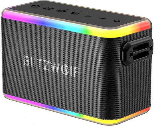Boxa portabila Bluetooth BlitzWolf BW-WA6, 80W, efecte luminoase RGB - Imagine 1