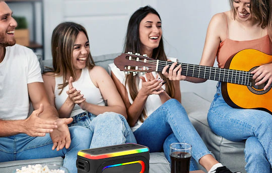 Boxa portabila Bluetooth BlitzWolf BW-WA6, 80W, efecte luminoase RGB - Imagine 3