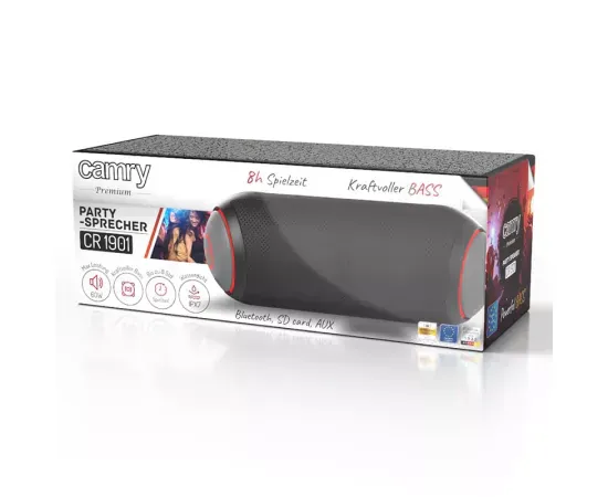 Boxa portabilă Bluetooth CAMRY CR1901 Black - Imagine 6