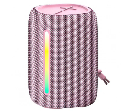 Boxa Portabila Bluetooth Forever BS-10, 10W, TWS, RGB, Waterproof, Roz - Imagine 2