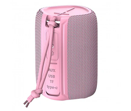 Boxa Portabila Bluetooth Forever BS-10, 10W, TWS, RGB, Waterproof, Roz - Imagine 3