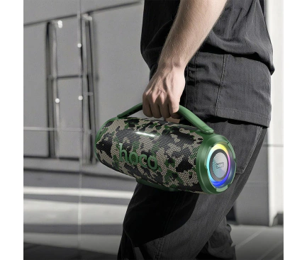Boxă Portabilă Bluetooth HOCO HA4 Mini, 2 x 15W, Camouflage - Imagine 3