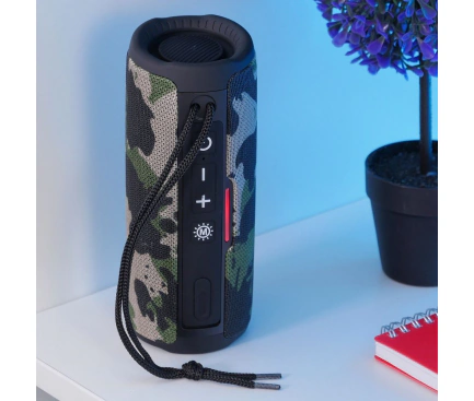 Boxa Portabila Bluetooth HOCO HC16, 2 x 5W, TWS, Camouflage - Imagine 3