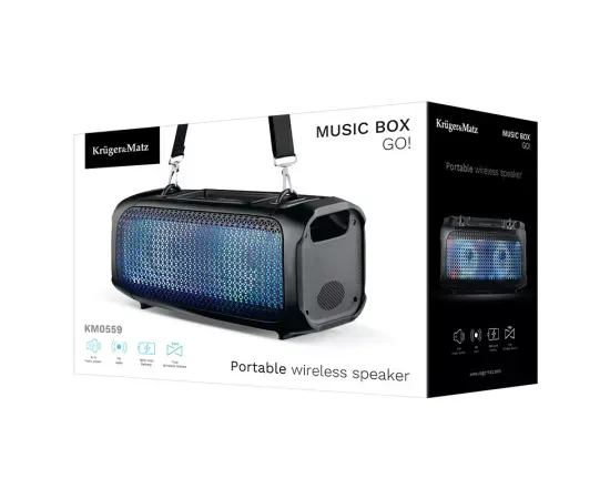 Boxa portabilă Bluetooth KRUGER & MATZ KM0559 Black - Imagine 5