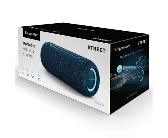 Boxa portabilă Bluetooth KRUGER & MATZ Street KM0564 Blue 20W RGB - Imagine 8