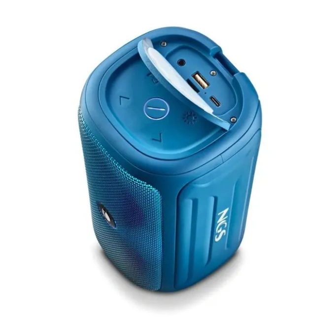 Boxa portabila Bluetooth NGS Roller Beast, 32W, Aux, TWS, MicroSD, IPX5, albastru - Imagine 3