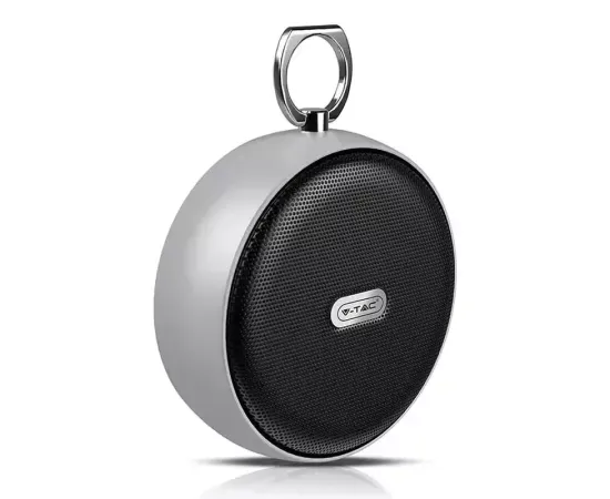 Boxă portabilă Bluetooth V-TAC SKU-7717 Gray - Sunet compact și autonomie extinsă - Imagine 1