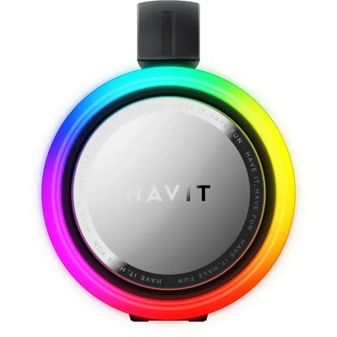 Boxa portabila HAVIT SK834BT, Bluetooth 5.3, 2x 20 W, RGB, Black - Imagine 4