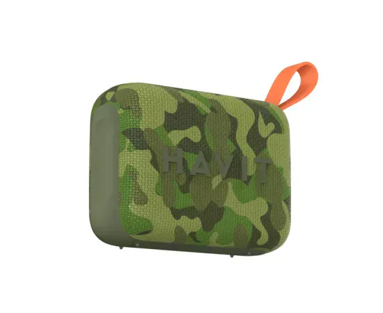 Boxa portabilă HAVIT SK874BT-GR Green Army - Sunet puternic și design robust - Imagine 2