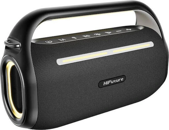 Boxa Portabila HiFuture Music Box 100, Bluetooth cu 2 Microfoane, 70W, Black - Imagine 3