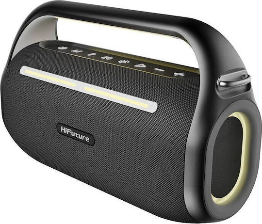 Boxa Portabila HiFuture Music Box 100, Bluetooth cu 2 Microfoane, 70W, Black - Imagine 4