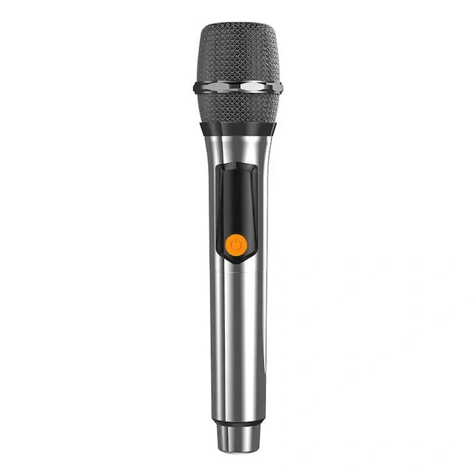 Boxa Portabila HiFuture Music Box, Bluetooth, 100W, Argintiu, Set 2 Microfoane - Imagine 3