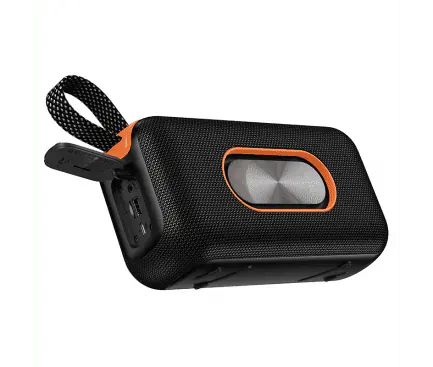 Boxa portabila HOCO HC32, Bluetooth 5.4, 2 x 10 W, RGB, Black - Imagine 3