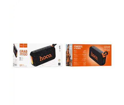 Boxa portabila HOCO HC32, Bluetooth 5.4, 2 x 10 W, RGB, Black - Imagine 5