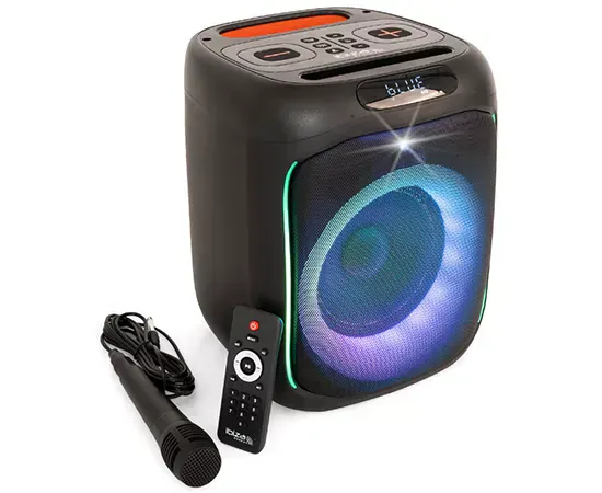 Boxa portabilă IBIZA SOUND CUBE180 Black – Putere și versatilitate - Imagine 1