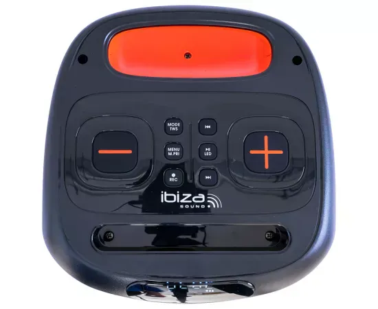 Boxa portabilă IBIZA SOUND CUBE180 Black – Putere și versatilitate - Imagine 3