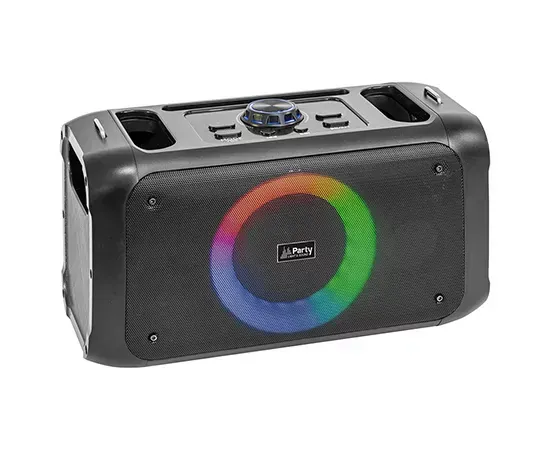 Boxa portabilă IBIZA SOUND Party Street Black – Putere 100W, Bluetooth, USB, microSD, RGB - Imagine 1
