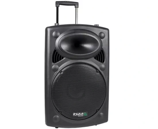 IBIZA SOUND Boxa portabilă IBIZA SOUND PORT15UHF-BT 800W cu Bluetooth, SD și USB - IT-Fashion.ro