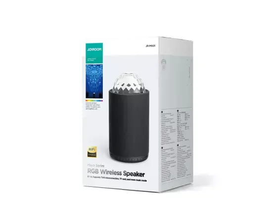Boxa portabilă JOYROOM JR-MS01 cu sunet 360° și lumini RGB - Imagine 3